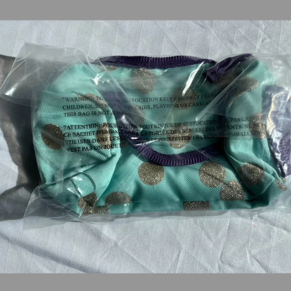 Pottery Barn kids Teal Polka Dot Pencil Case